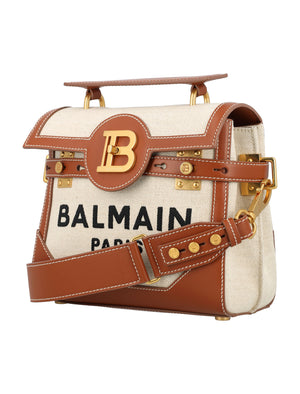 BALMAIN B-BUZZ 23 CANVAS Handbag