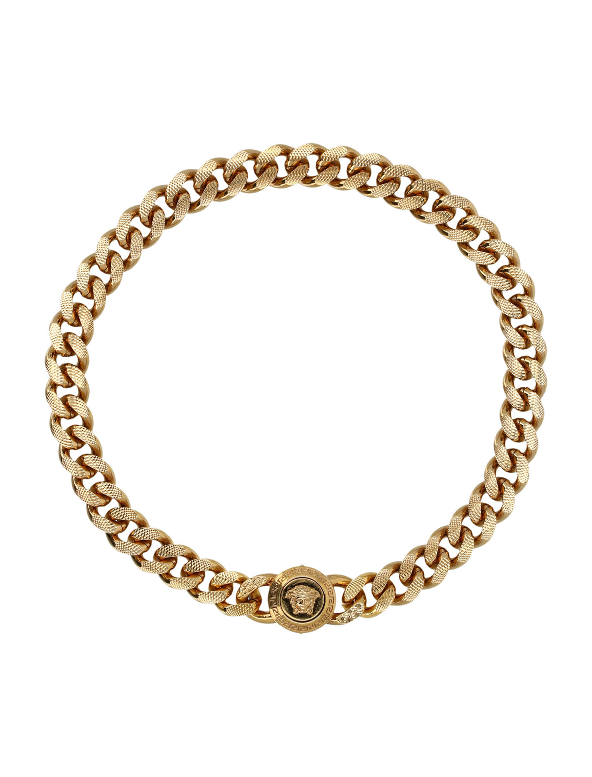 Men's Gold Medusa Chain Necklace - Versace Must-Have Accessory for SS24