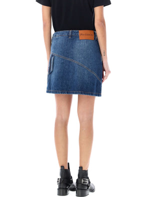 JW ANDERSON Twisted Mini Denim Skirt for Women - SS24 Collection