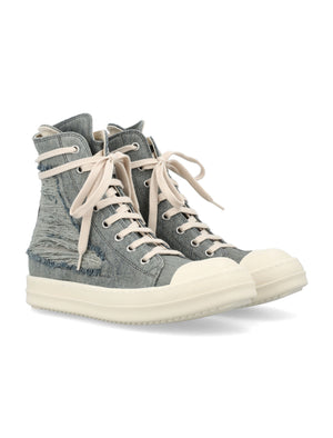 DRKSHDW Distressed Denim High Top Sneakers for Women