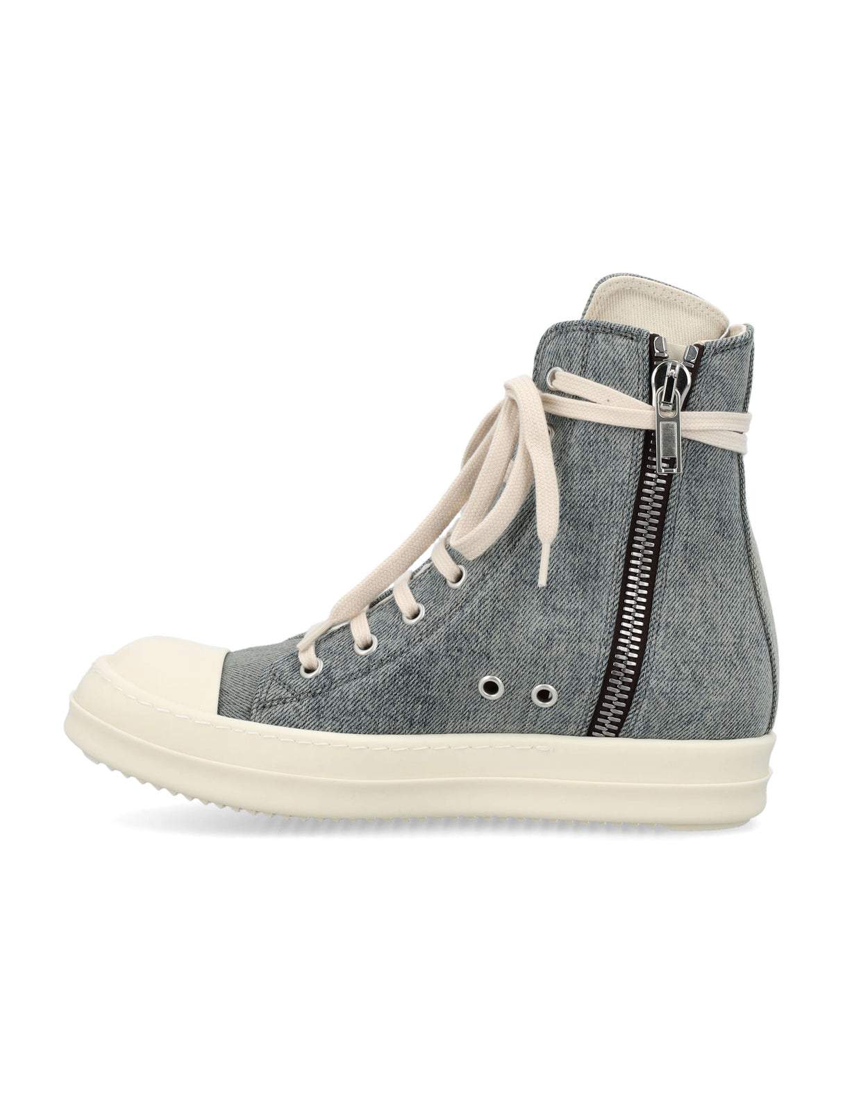 DRKSHDW Distressed Denim High Top Sneakers for Women