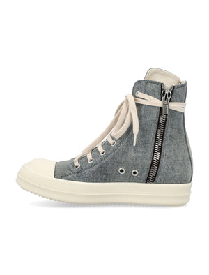 DRKSHDW Distressed Denim High Top Sneakers for Women