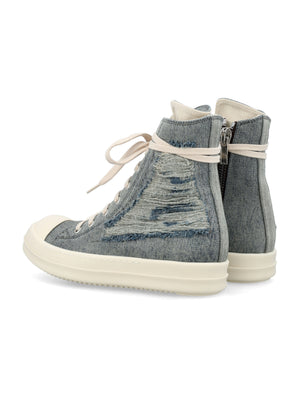 DRKSHDW Distressed Denim High Top Sneakers for Women