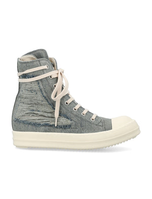 DRKSHDW Distressed Denim High Top Sneakers for Women