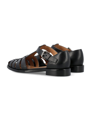 Kelsey Sandals - Black Leather