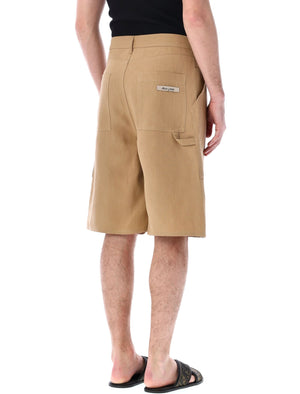男士原色法网短裤，Fendi 风尚新带钩拉链，宽松腿款式，FRASSINO 色彩，支持 SS24 新款