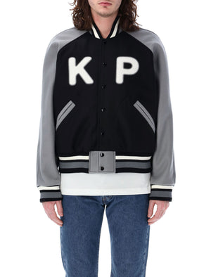 KENZO Men's Wool Varsity Jacket - Black