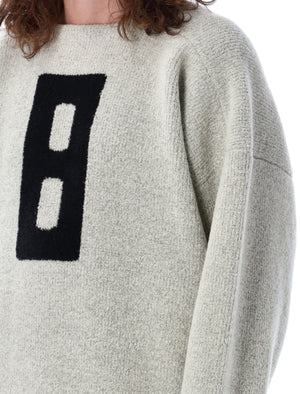 FEAR OF GOD Men's Boucle Loop Straight Neck Sweater - Dove Grey