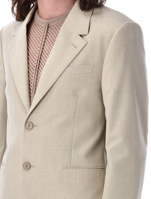 FENDI Men's Single-Breasted Blazer - Sartorial Cut, Jojoba Beige, SS24