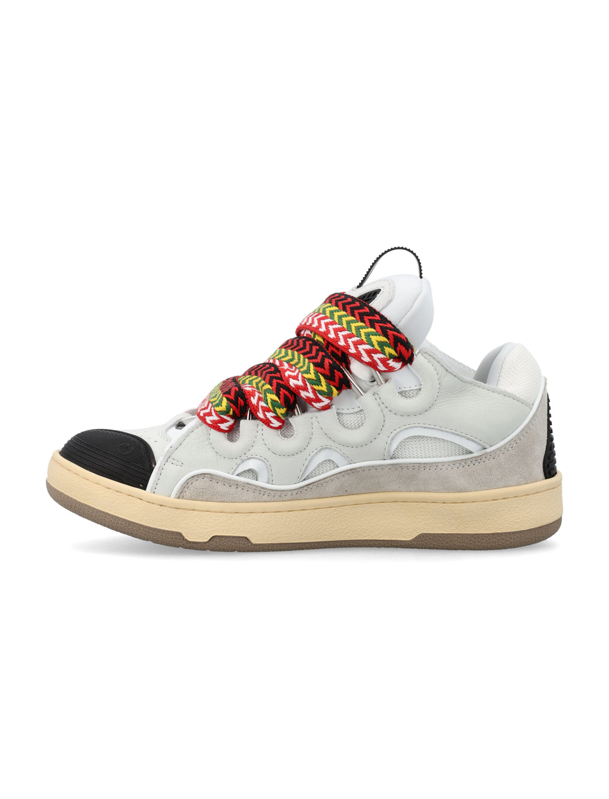 LANVIN Quilted Leather Curb Sneaker for Men by a Top Designer
