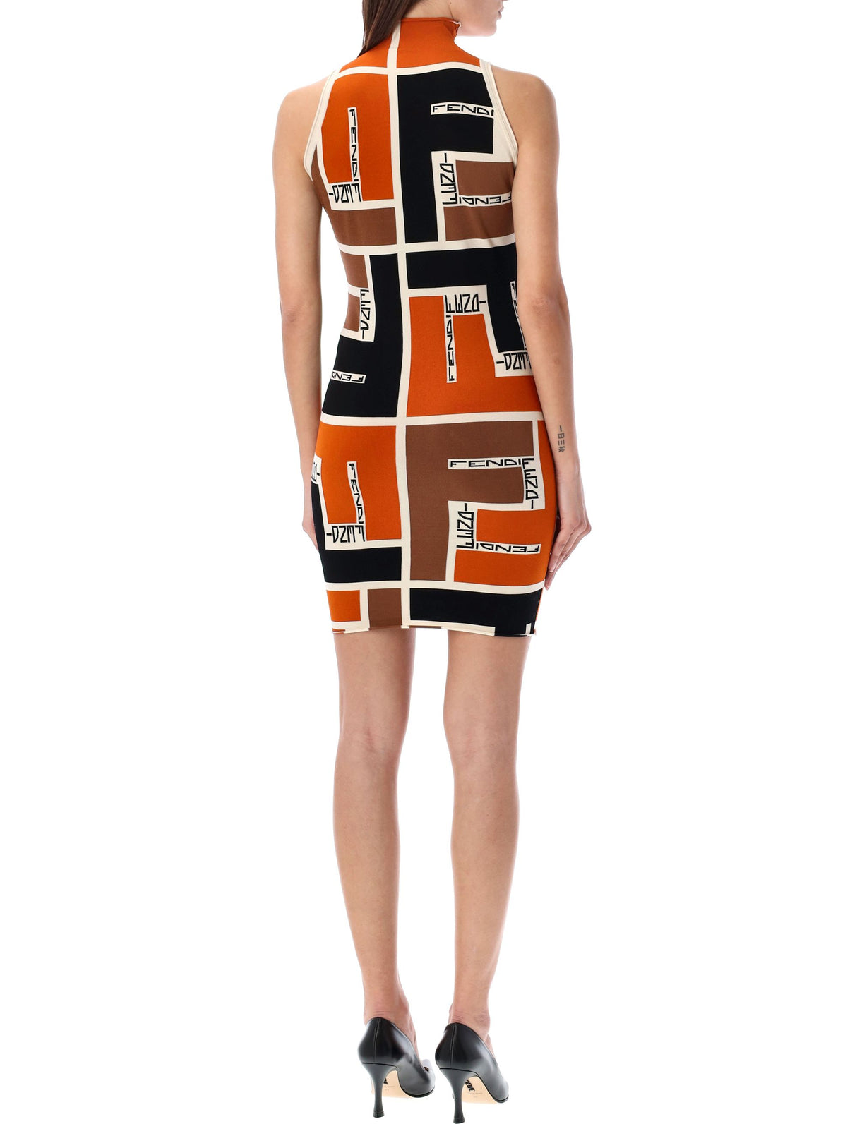 FENDI Multi-Colored Mini Dress for Women - SS24 Collection