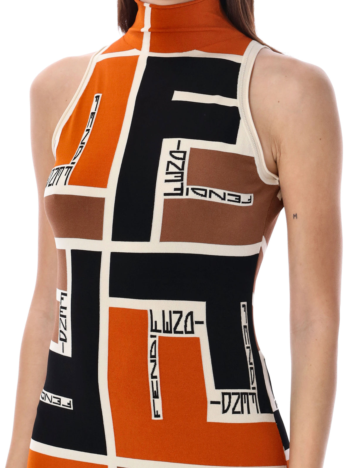 FENDI Multi-Colored Mini Dress for Women - SS24 Collection