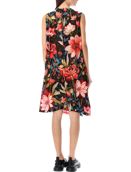 فستان نسائي متعدد الألوان بنقشة زهور - مثالي لربيع/صيف 2024