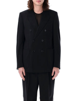 AMI PARIS Men's Black Double Breasted Blazer - SS24