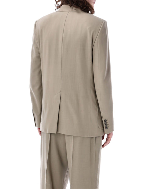 Men's Light Taupe Double Breasted Blazer - SS24