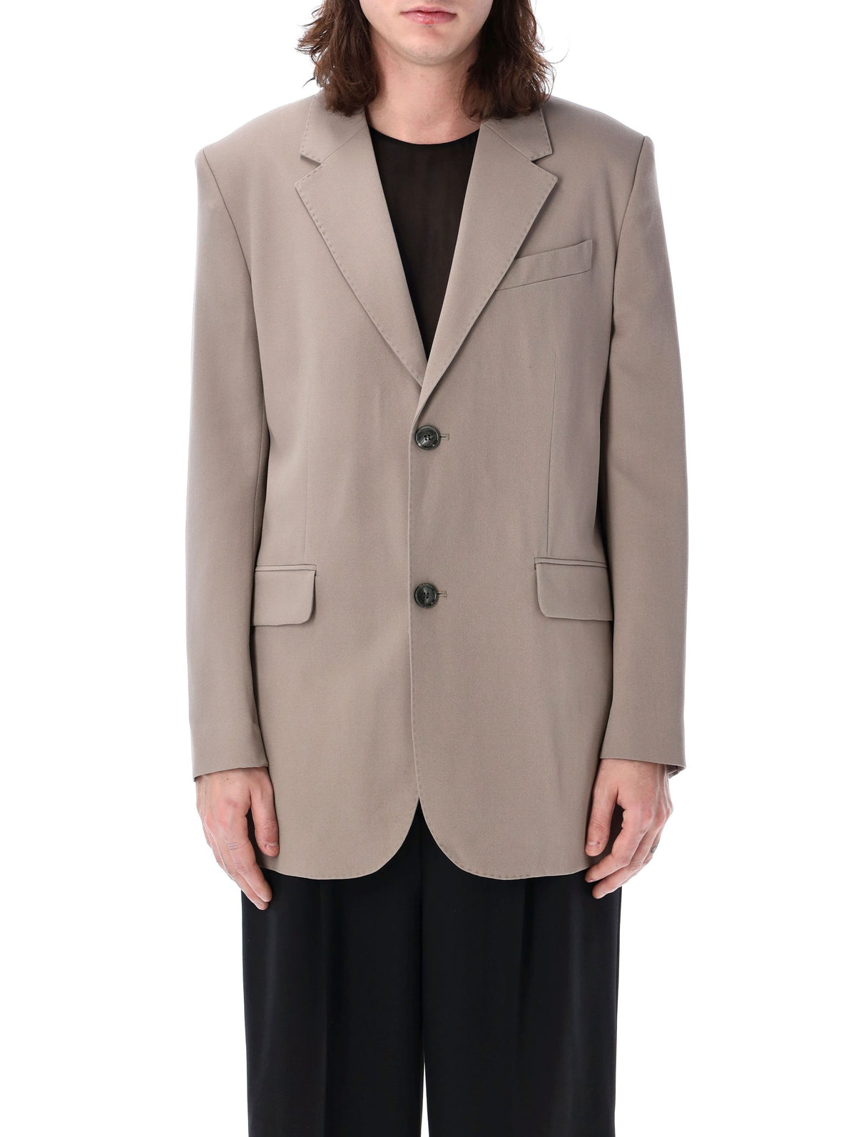 Light Taupe Oversize Blazer for Men