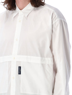 COMME DES GARÇONS HOMME PLUS Men's Cotton Concealed Pockets Shirt with Oversized Hidden Pockets by a Leading Designer