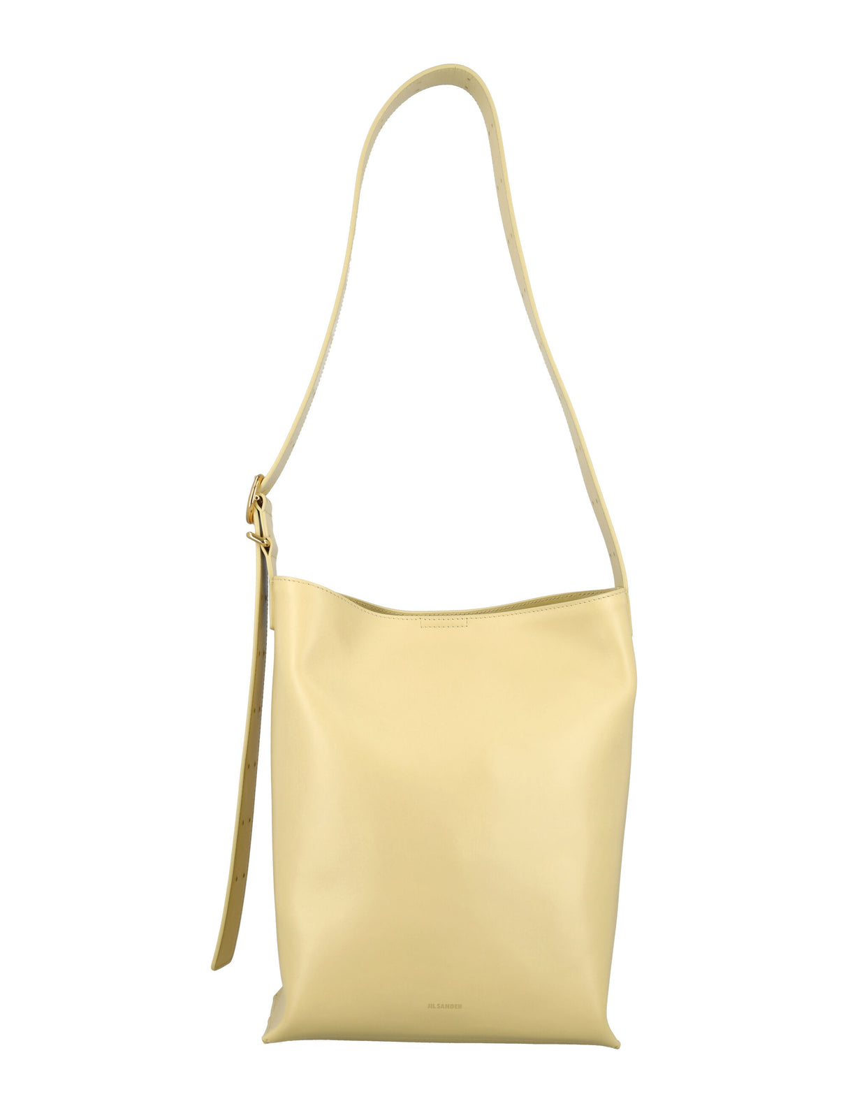 Túi OAK LEATHER CANNOLO từ da vàng cho phụ nữ với nắp đậy từ tính và dây đeo điều chỉnh