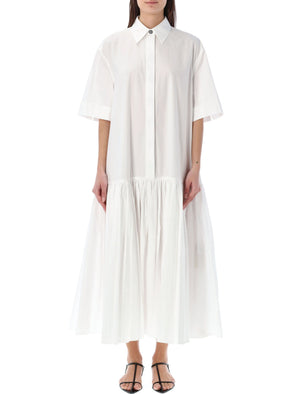 JIL SANDER Organic Cotton Long Shirt Dress