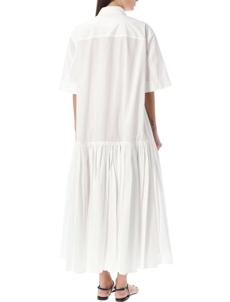 JIL SANDER Organic Cotton Long Shirt Dress