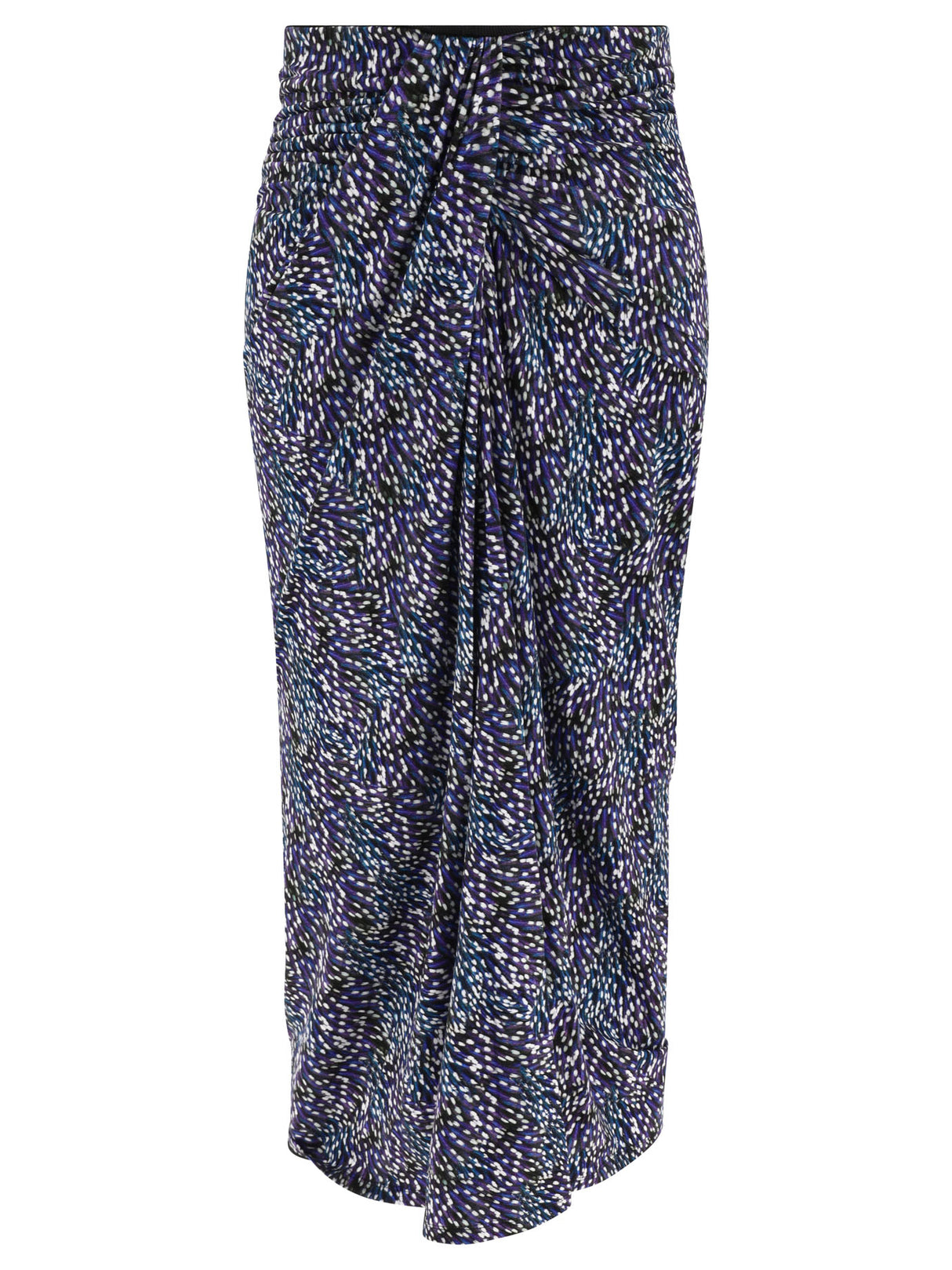 ISABEL MARANT Blue Ruffled Skirt for Women - Slim Fit, Elastic Waist, 95% Viscose