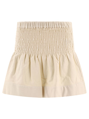 ISABEL MARANT Casual Beige Smocked Skirt for Women - SS24 Collection