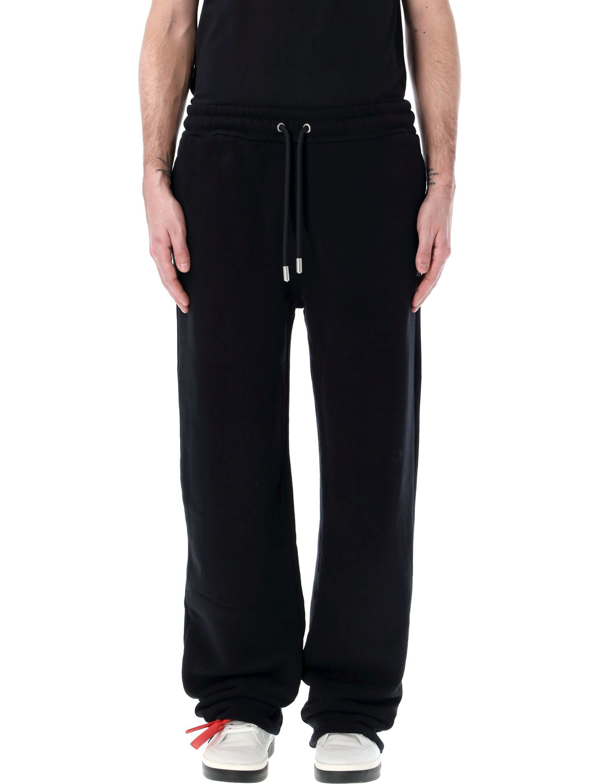 Black Bandana Arrow Sweatpants for Men