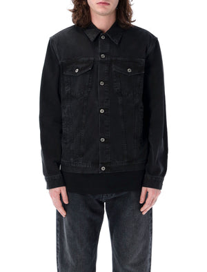 OFF-WHITE Varsity Skate Denim Jacket in Black for Men - SS24 Collection