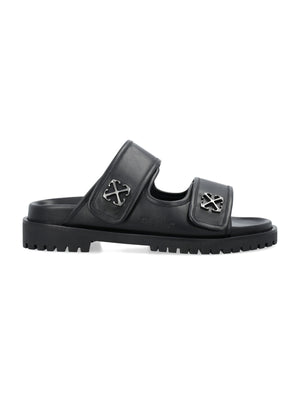 OFF-WHITE Leather Metal Arrow Sandal for Men - SS24