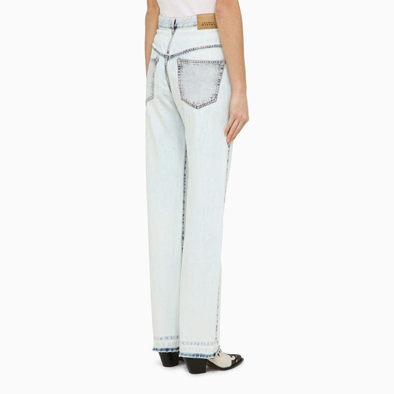 ISABEL MARANT Essential Light Blue Cotton Denim Jeans - Regular Fit