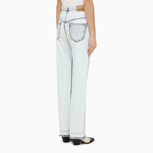 ISABEL MARANT Essential Light Blue Cotton Denim Jeans - Regular Fit