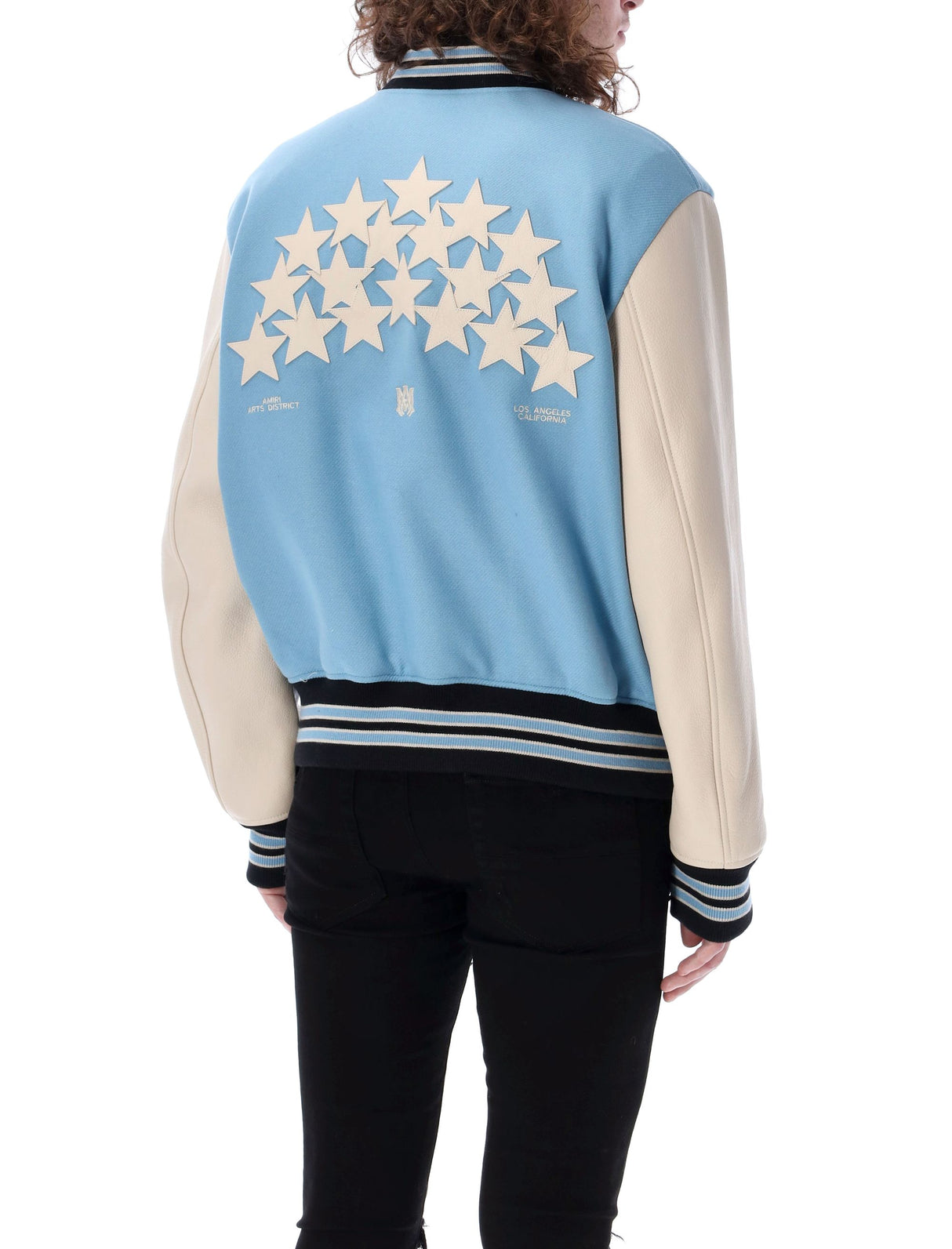 AMIRI Men's Stars Varsity Jacket - Blue SS24