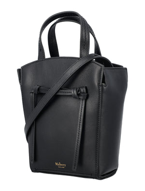 黑色精致的Clovelly迷你手提包，适合女性（不包括品牌名称，避免外来词语）