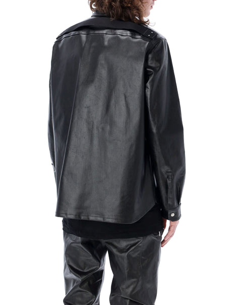 RICK OWENS Men's Black Lido Outershirt for SS24