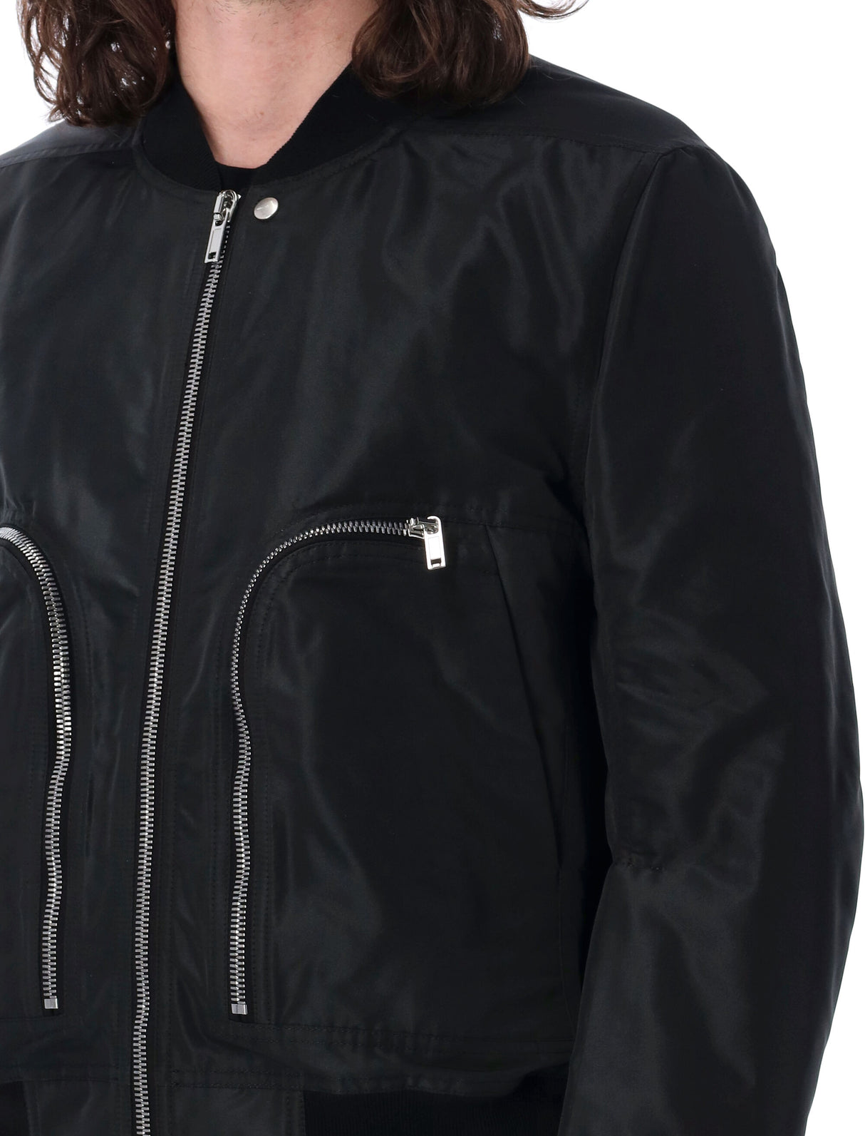 قميص بومبر للطيران من باوهاوس باللون الأسود - ملابس خارجية تقنية للرجال للعلامة التجارية SS24