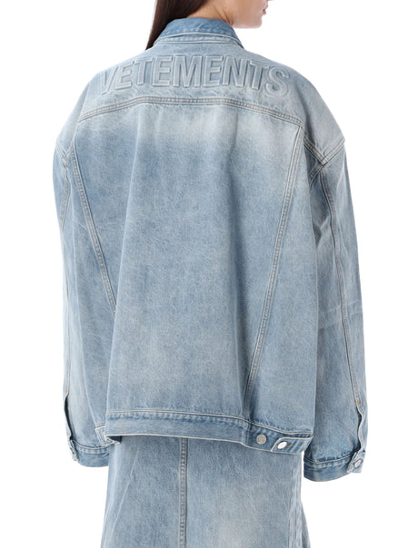 Blue Logo Denim Jacket - SS24 Collection