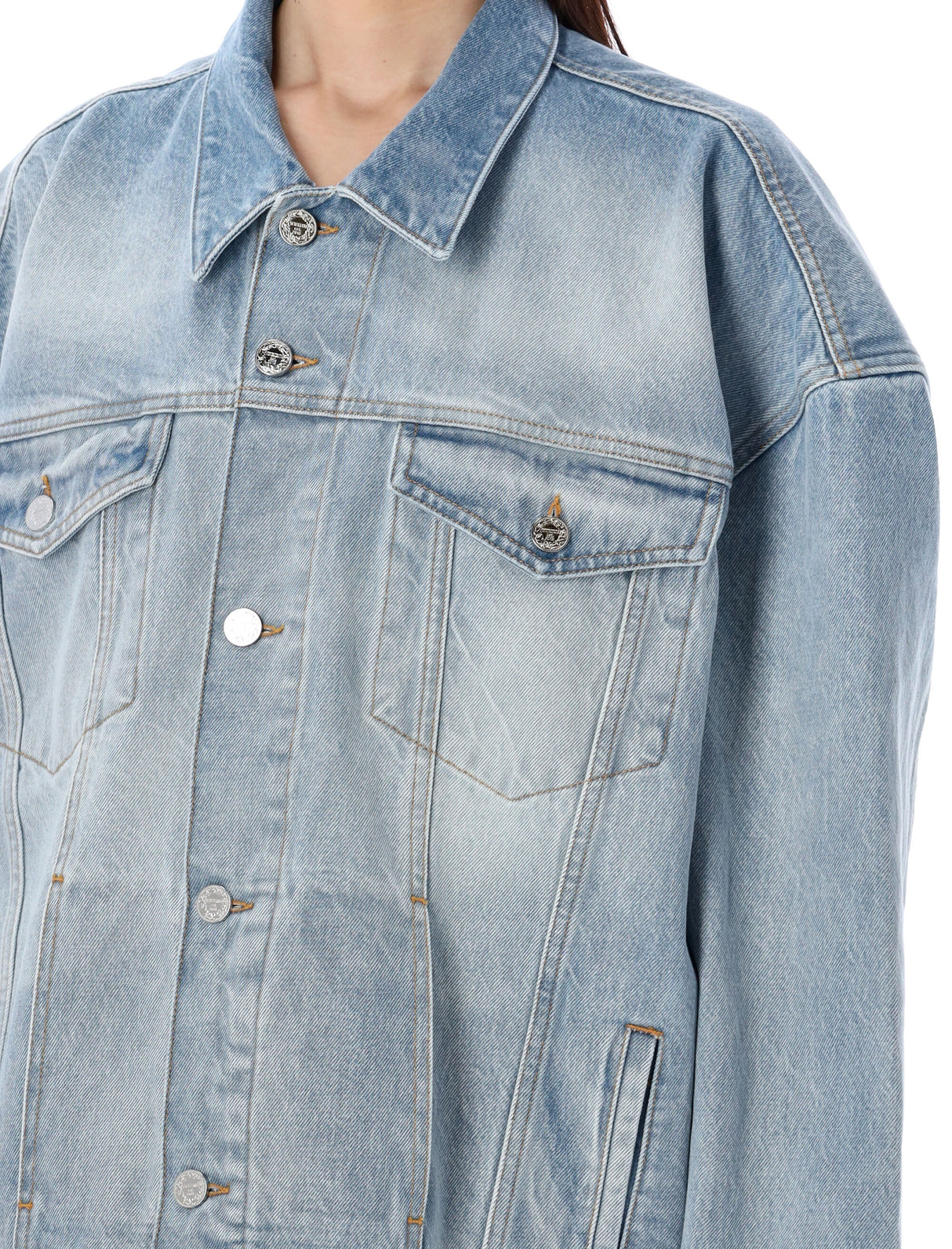 Blue Logo Denim Jacket - SS24 Collection