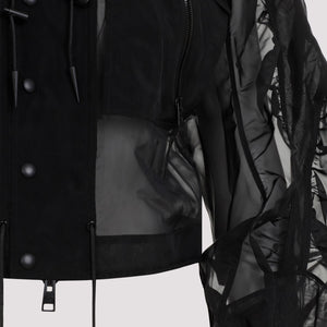 MUGLER Sleek Black Jacket for the Modern Woman