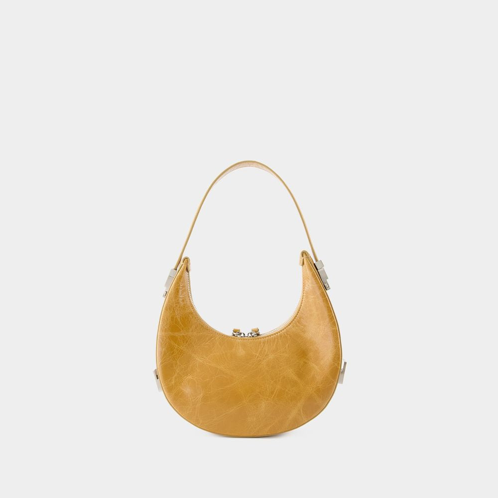 OSOI Women's Tan Mini Leather Shoulder Bag SS24