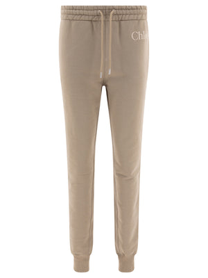 CHLOÉ COTTON FLEECE JOGGERS