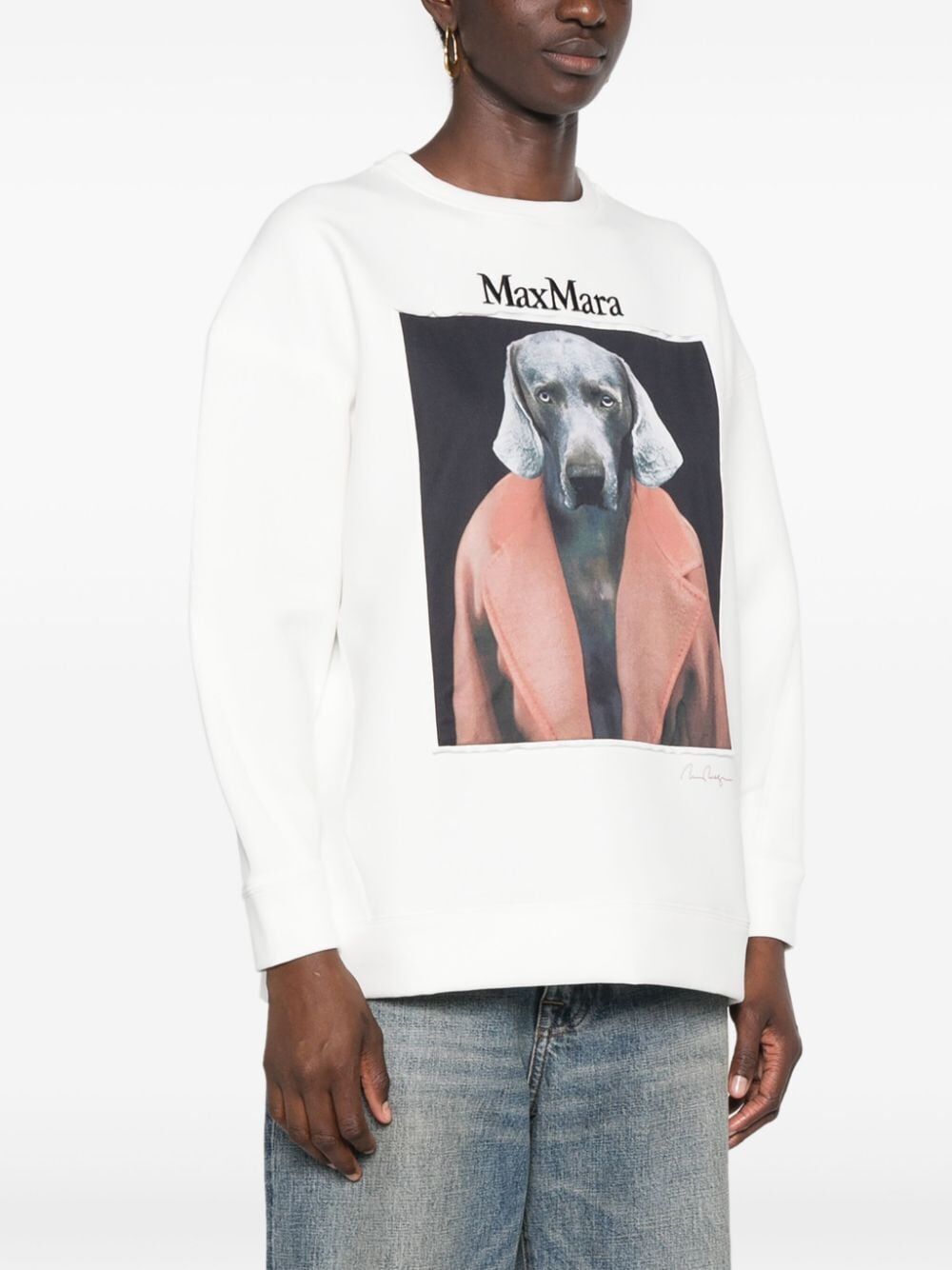 MAX MARA Printed Cotton Sweatshirt