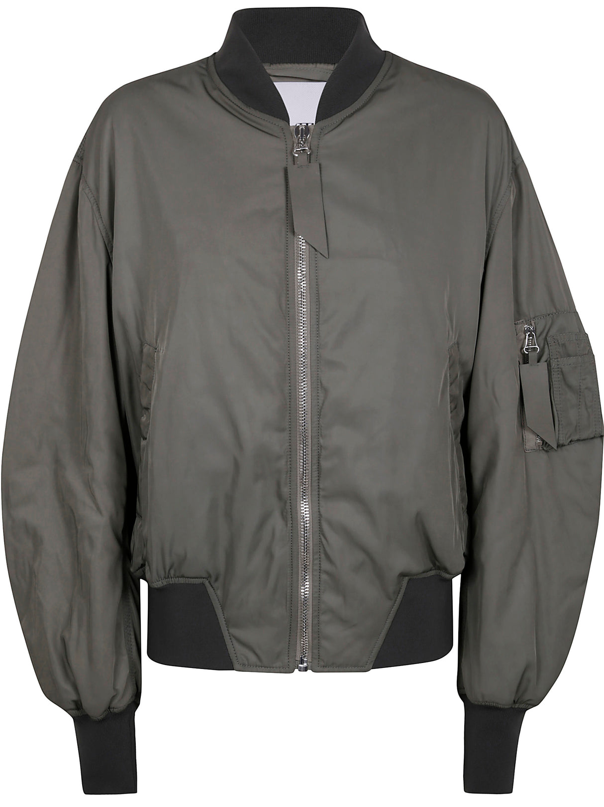 THE ATTICO Stylish Nylon Mini Bomber Jacket