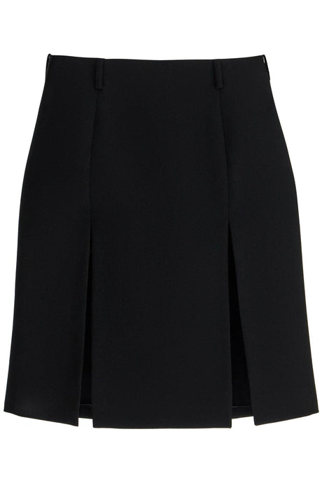 THE ATTICO Wool Mini Skirt with Slits (Size 38)