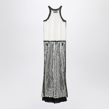 THE ATTICO MIDI DRESS WITH SEQUINS