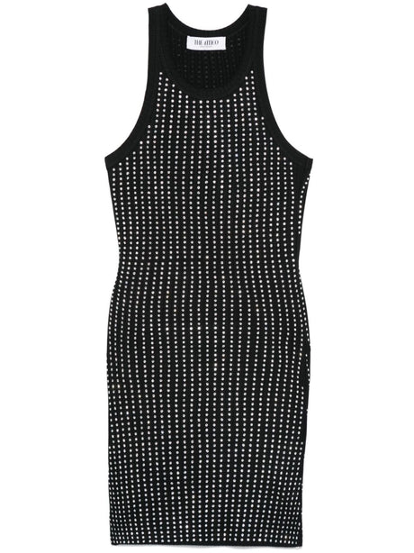 THE ATTICO Mini Strass Embellished Short Dress