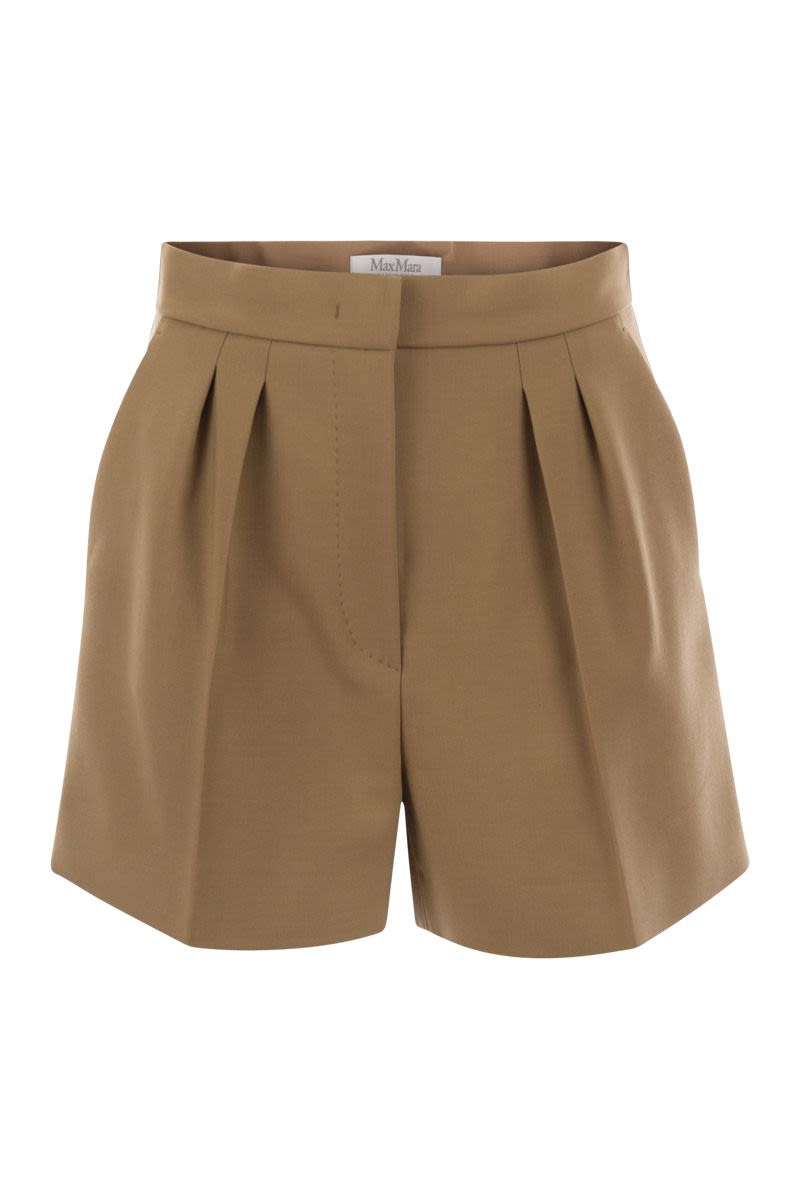 MAX MARA Tailored High-Waisted Woolen Mini Shorts