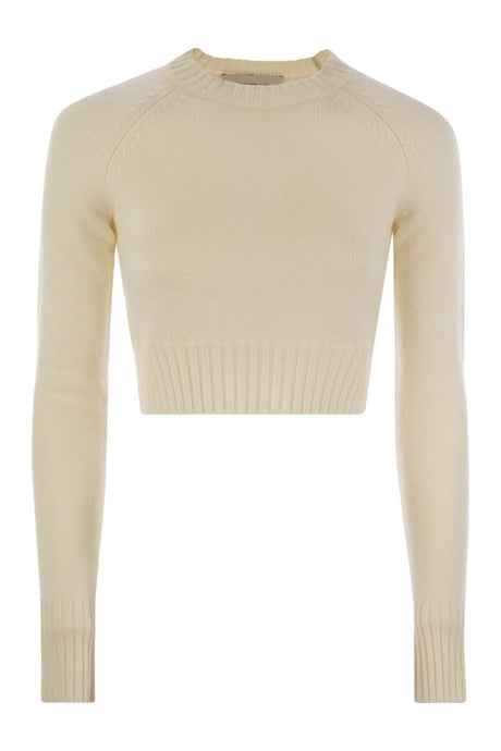 MAX MARA SPORTMAX Soft Cashmere and Wool Mini Sweater