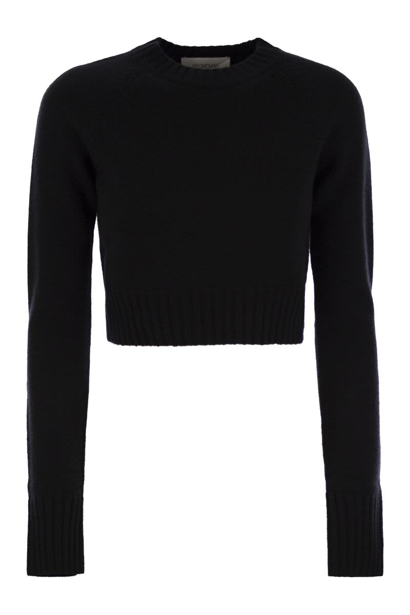 MAX MARA SPORTMAX Soft Cashmere and Wool Mini Sweater