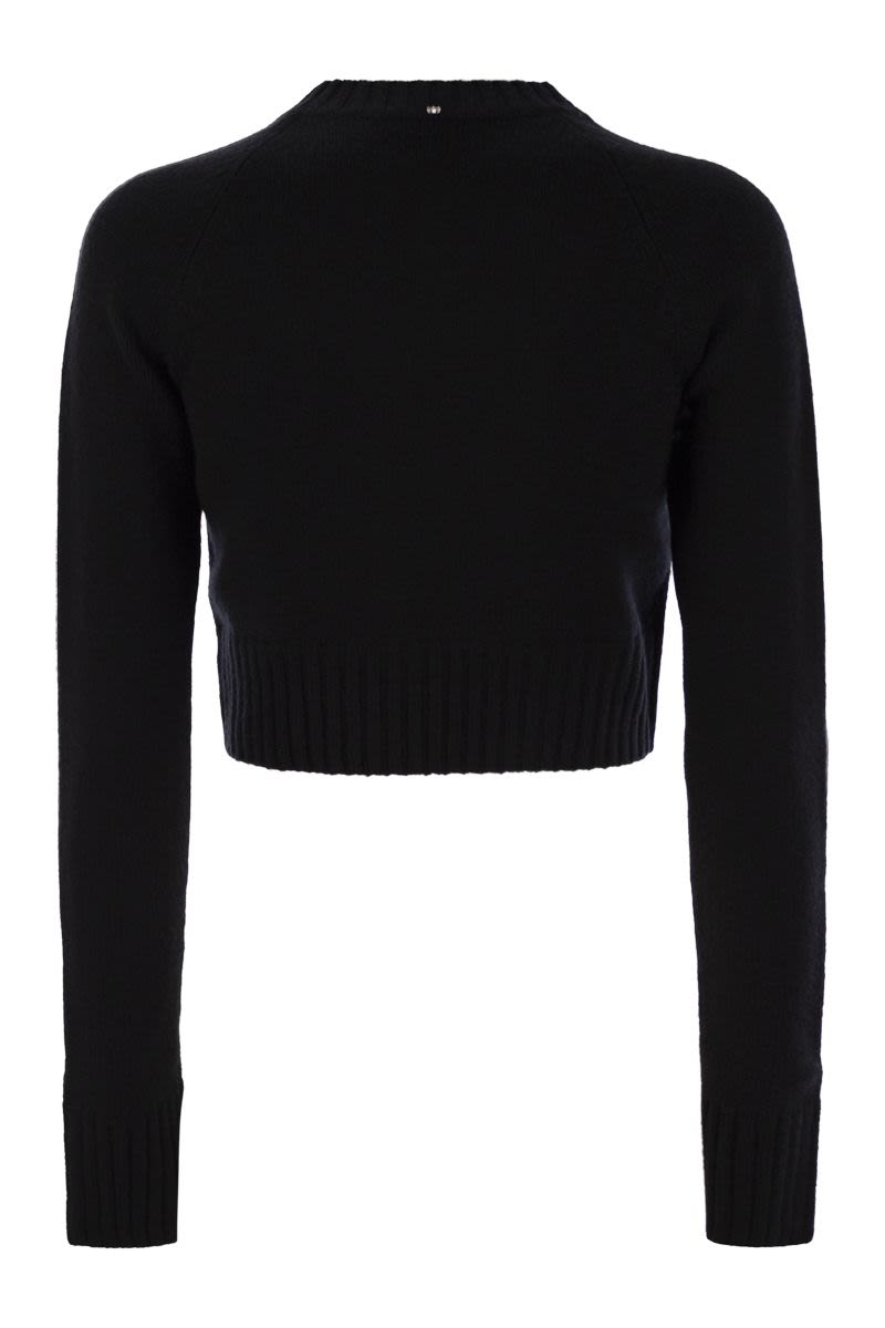 MAX MARA SPORTMAX Soft Cashmere and Wool Mini Sweater