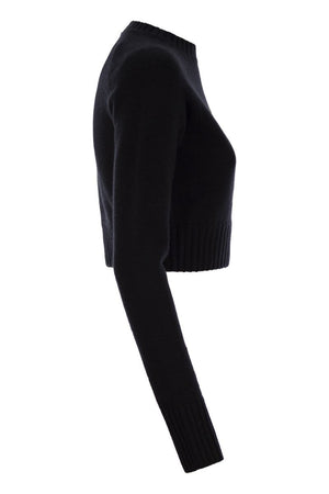 MAX MARA SPORTMAX Soft Cashmere and Wool Mini Sweater